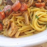 うまうま大葉ときのこのパスタ